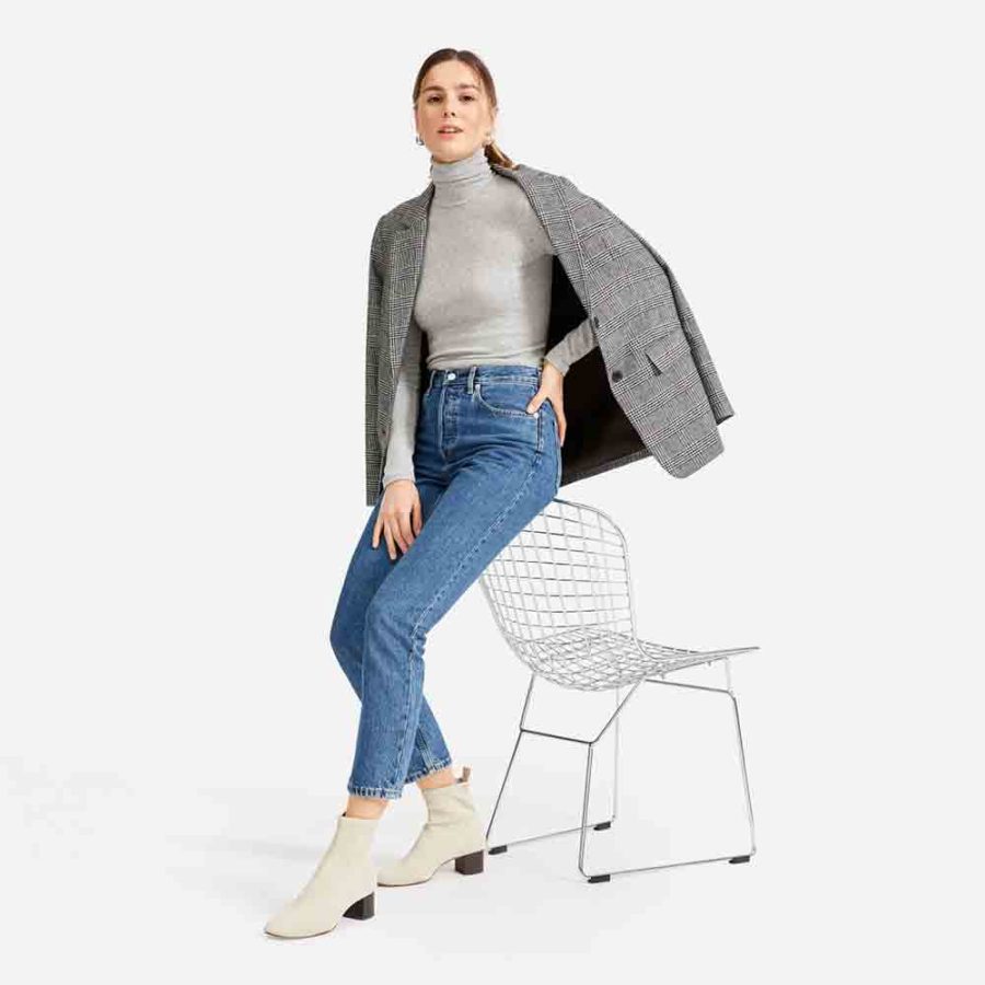Basic Micro Rib Turtleneck - 图片 5