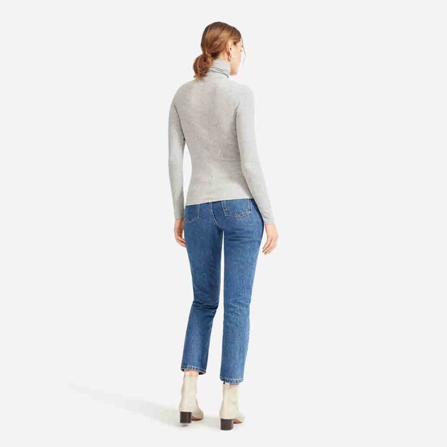 Basic Micro Rib Turtleneck - 图片 4