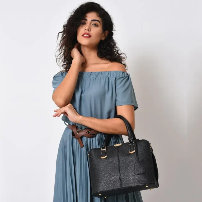 Women’s Leather Handbag (Black)